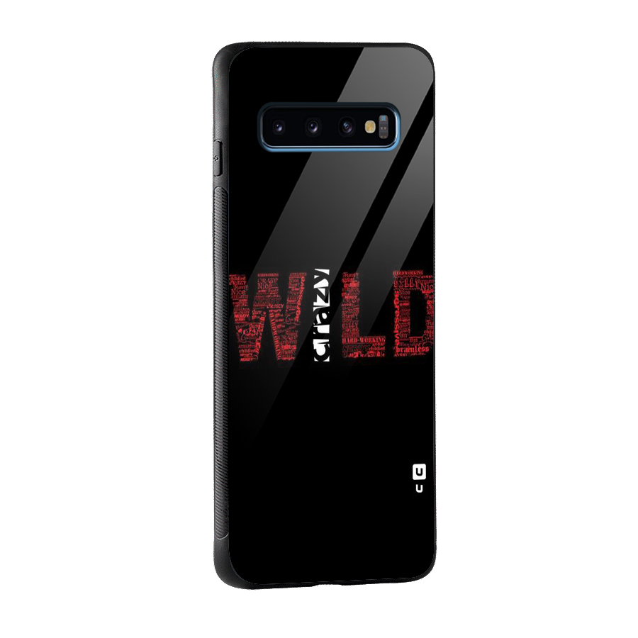 Wild Crazy Glass Back Case for Galaxy S10