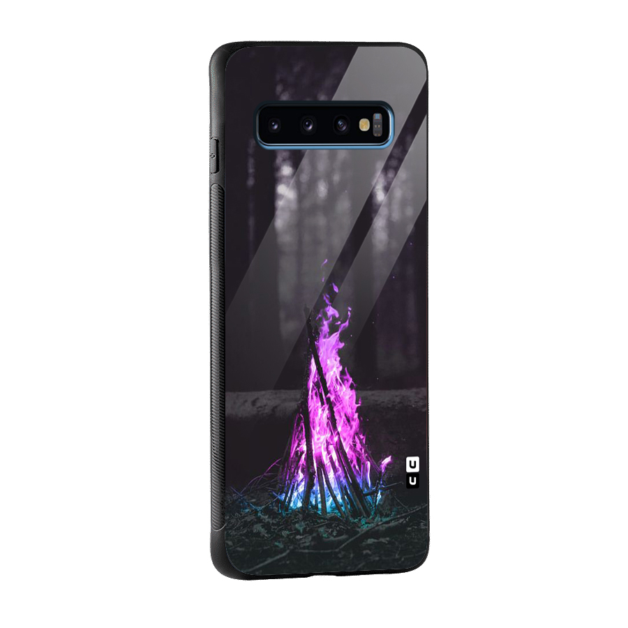 Wild Fire Glass Back Case for Galaxy S10