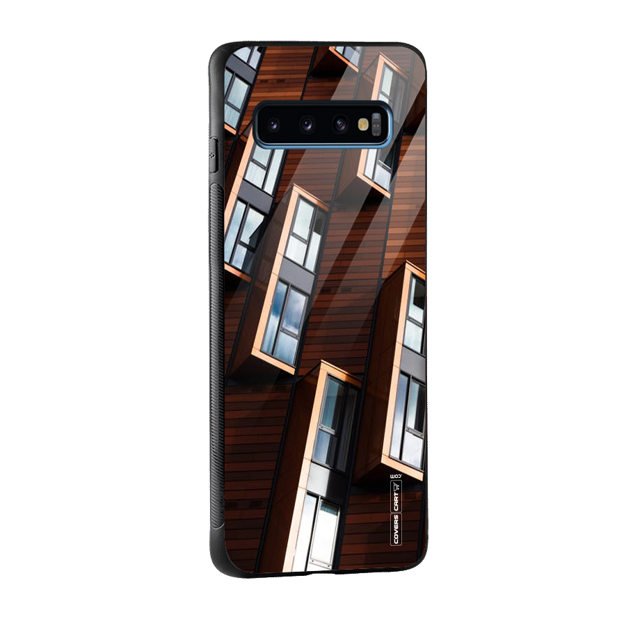 Window Abstract Glass Back Case for Galaxy S10