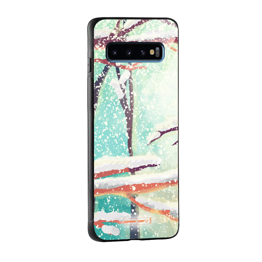 Winter Season Glass Back Case for Galaxy S10