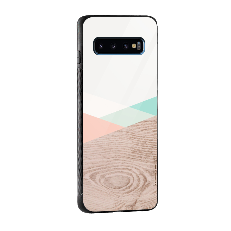 Wooden Fusion Glass Back Case for Galaxy S10