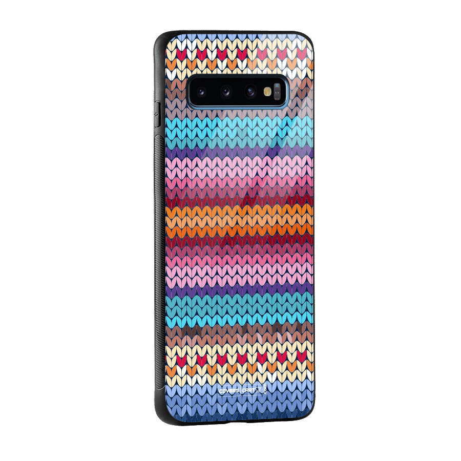 Woolen Glass Back Case for Galaxy S10