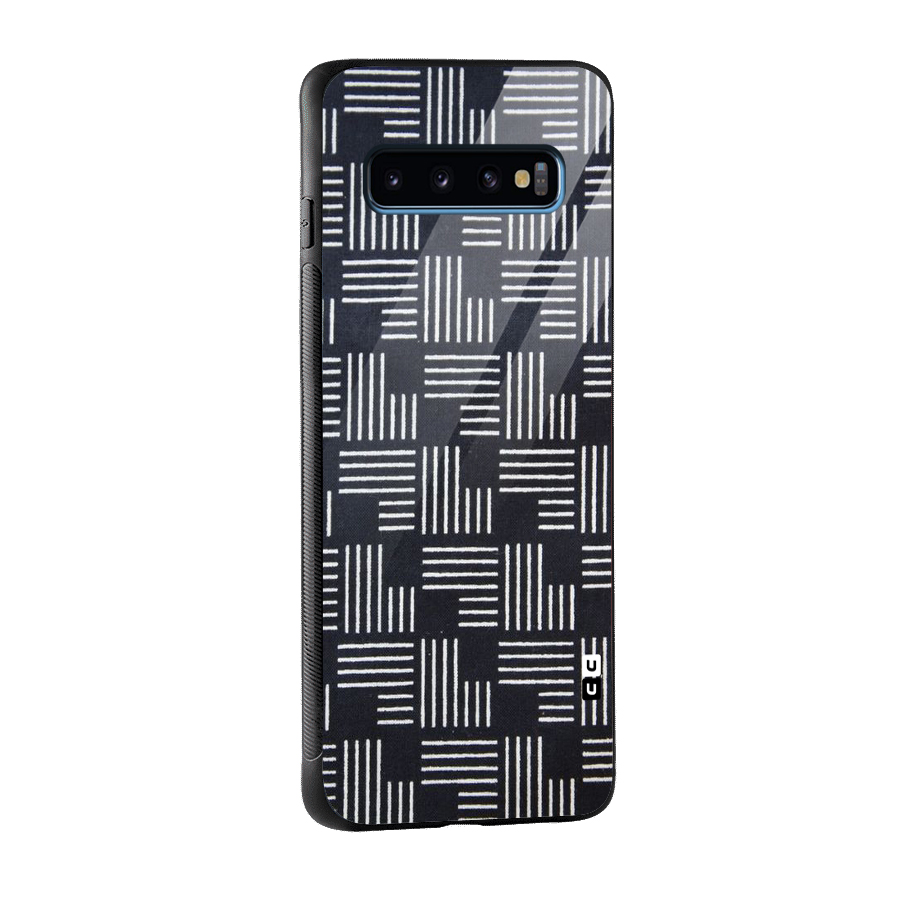 Zig Zag Hierarchy Glass Back Case for Galaxy S10