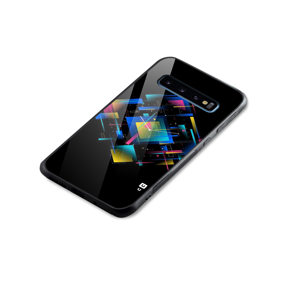 Abstract Clock Glass Back Case for Galaxy S10