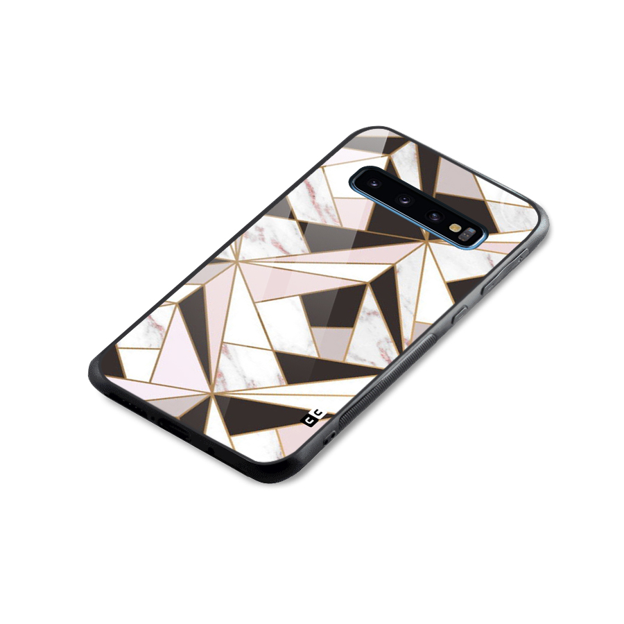 Abstract Corners Glass Back Case for Galaxy S10