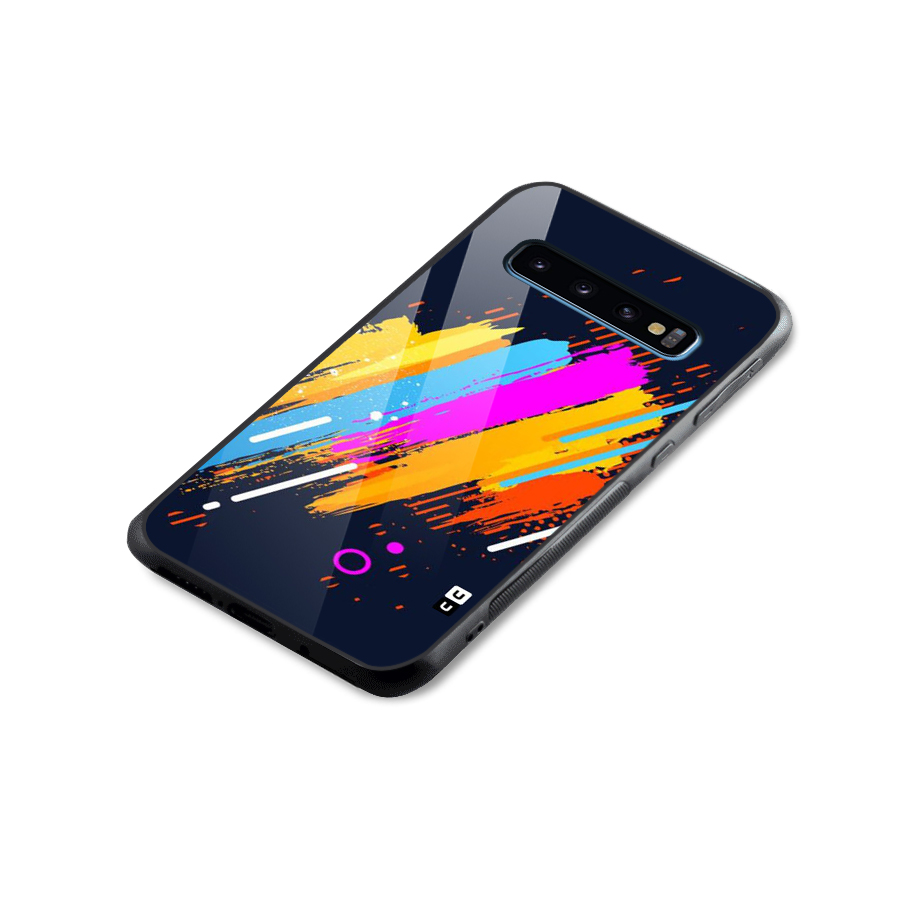 Abstract Shades Glass Back Case for Galaxy S10