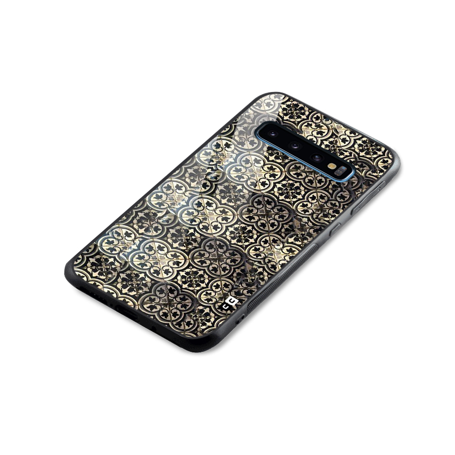 Abstract Tile Glass Back Case for Galaxy S10