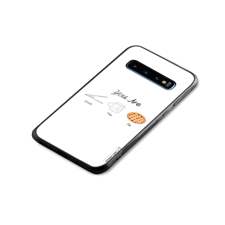 Acute Tea Pie Glass Back Case for Galaxy S10