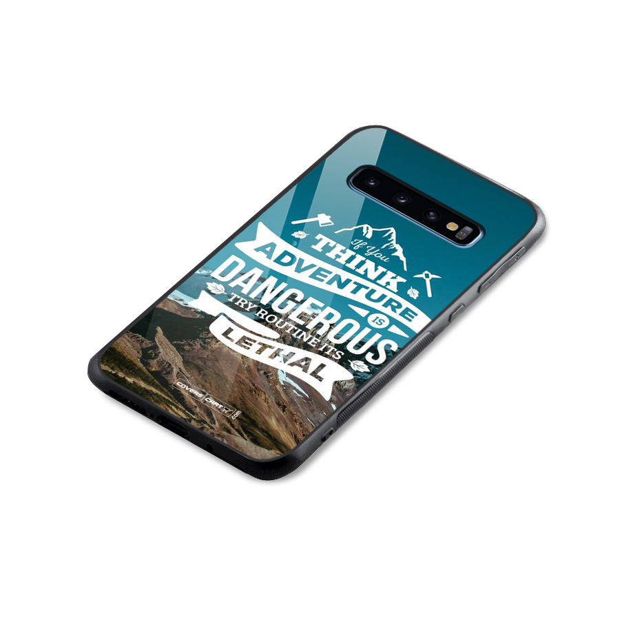 Adventure Dangerous Lethal Glass Back Case for Galaxy S10