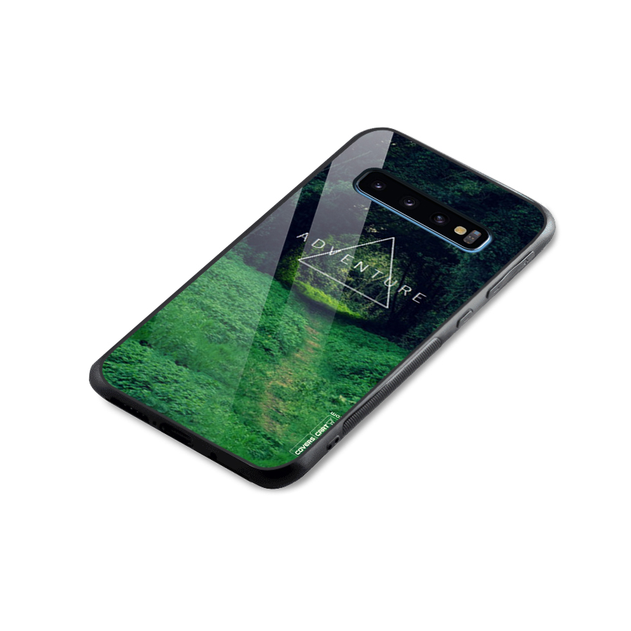 Adventure Take Glass Back Case for Galaxy S10