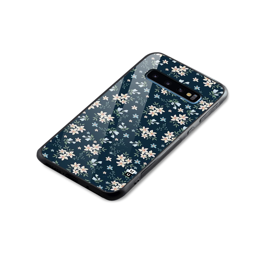 Aesthetic Bloom Glass Back Case for Galaxy S10