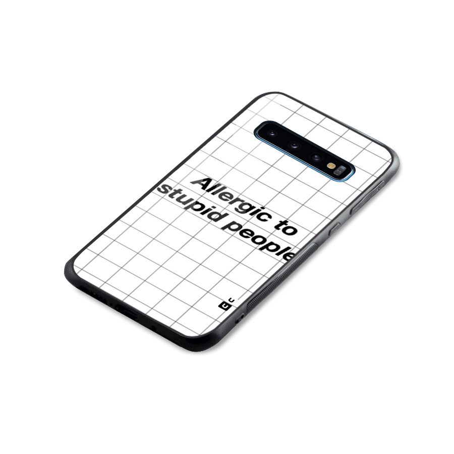 Allergic Glass Back Case for Galaxy S10