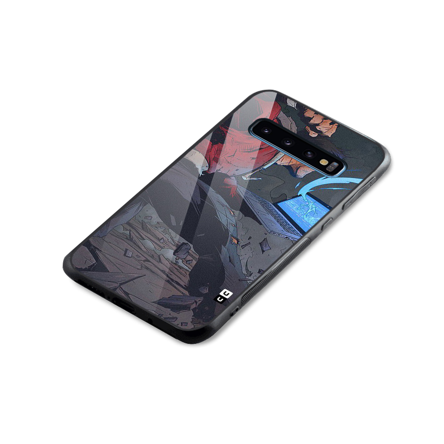 Angry Programmer Glass Back Case for Galaxy S10