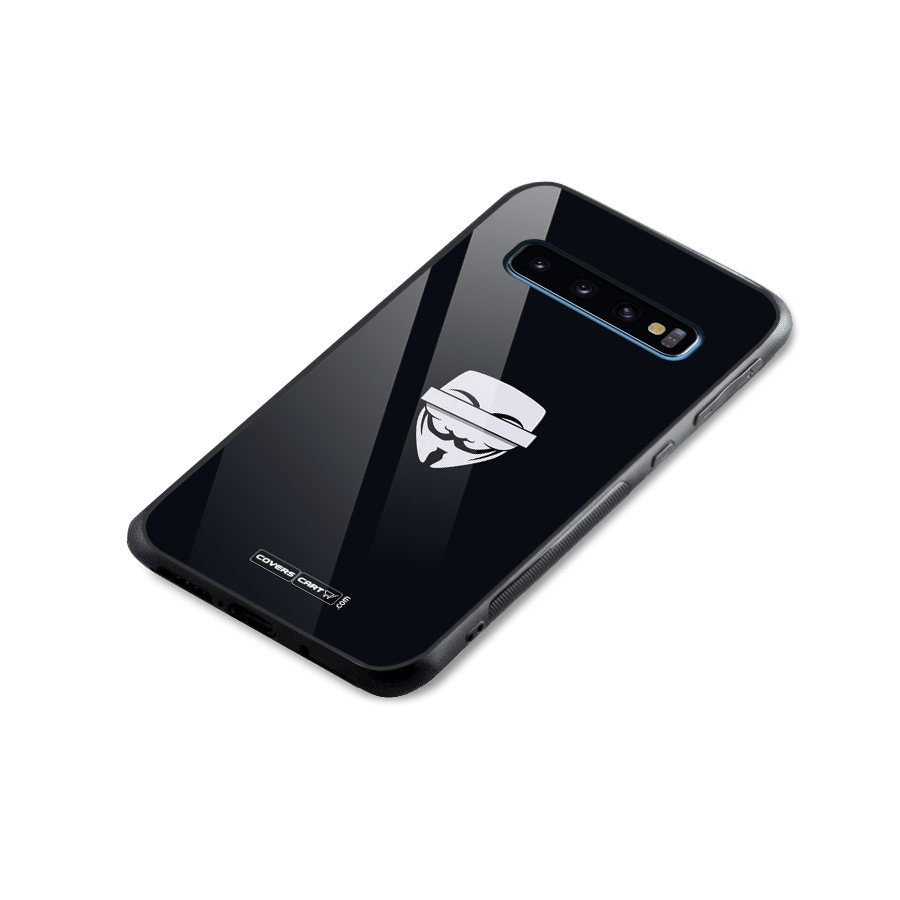 Anonymous Mask Glass Back Case for Galaxy S10