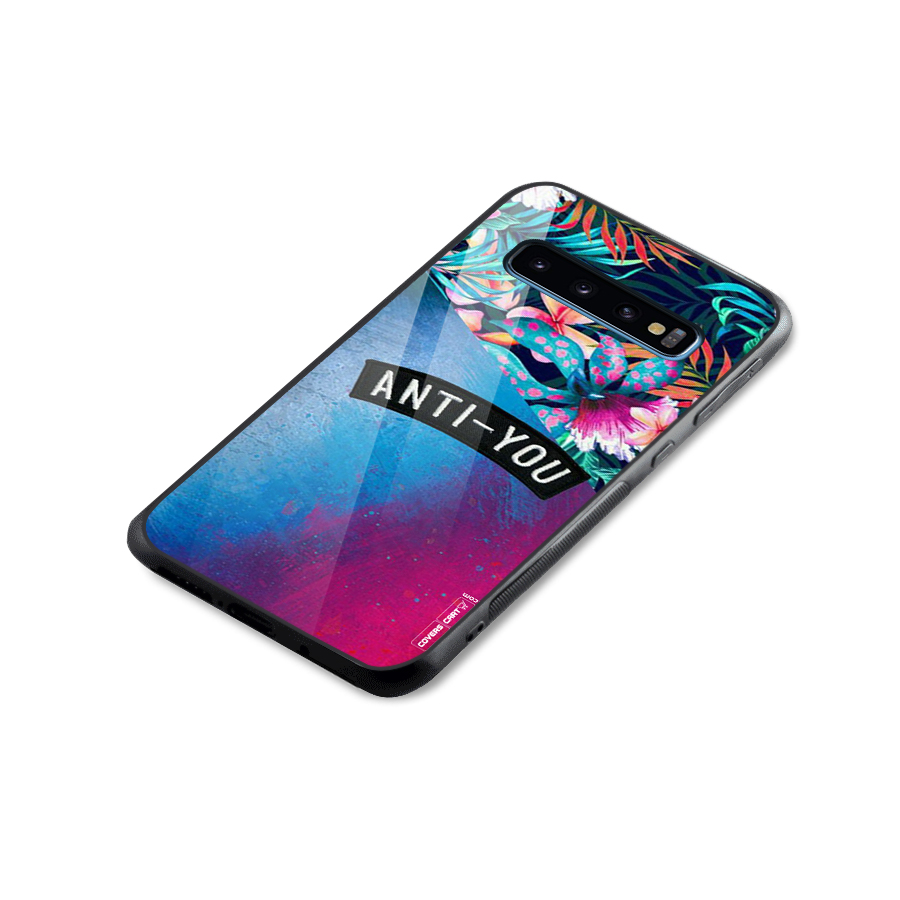 Anti You Glass Back Case for Galaxy S10