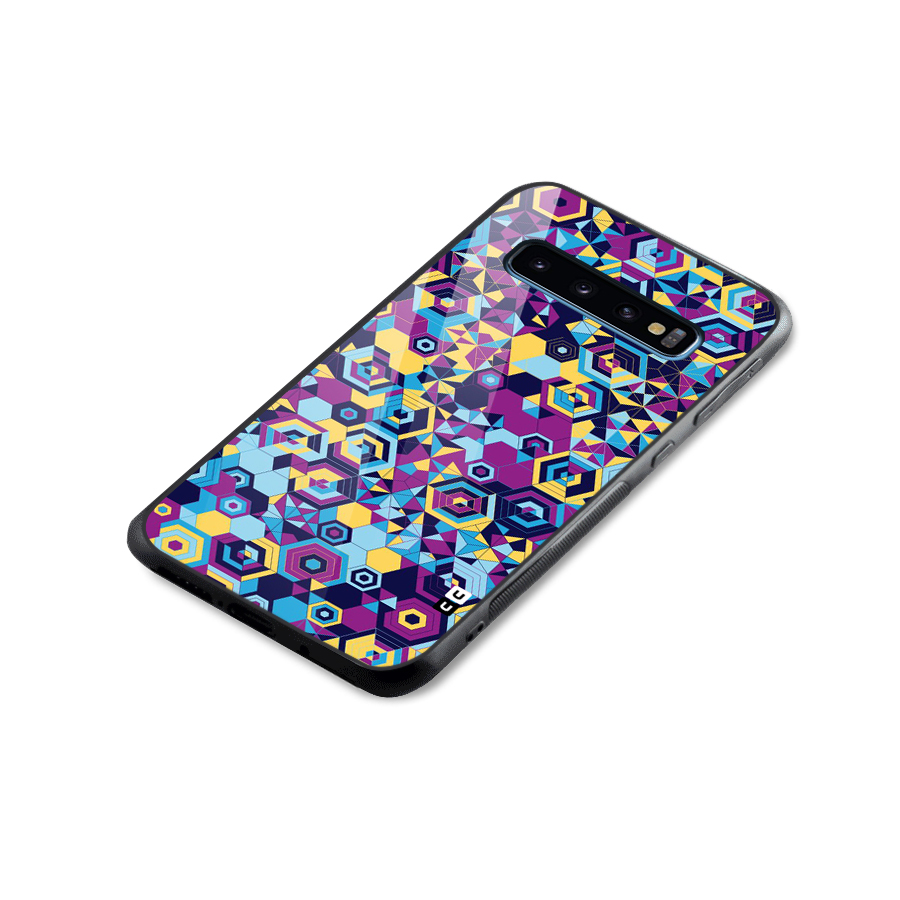 Artistic Abstract Glass Back Case for Galaxy S10