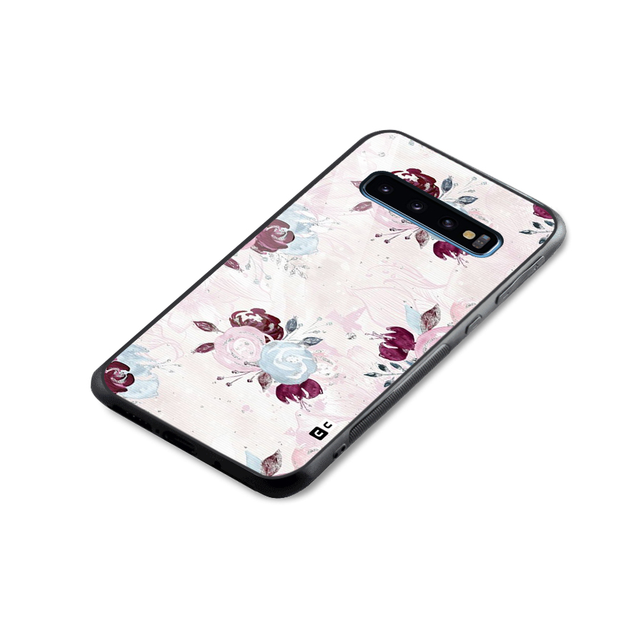 Artsy Florasy Glass Back Case for Galaxy S10