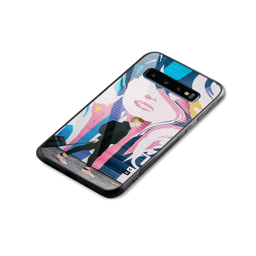 Backpacker Glass Back Case for Galaxy S10