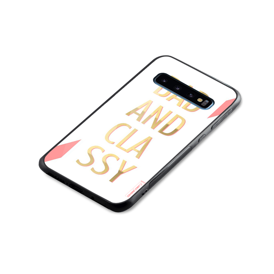 Bad And Classy Glass Back Case for Galaxy S10