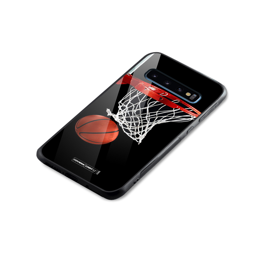 Basketball Glass Back Case for Galaxy S10