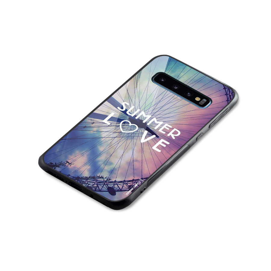 Beach Dreams Glass Back Case for Galaxy S10