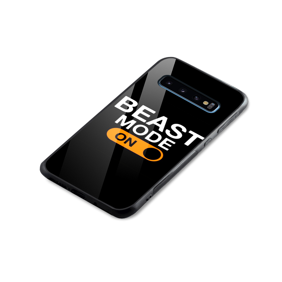 Beast Mode Switched On Glass Back Case for Galaxy S10