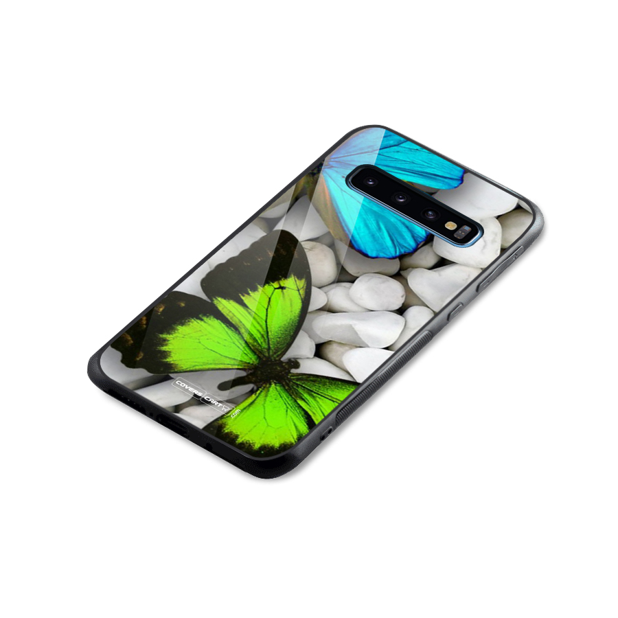 Beautiful Butterflies Glass Back Case for Galaxy S10