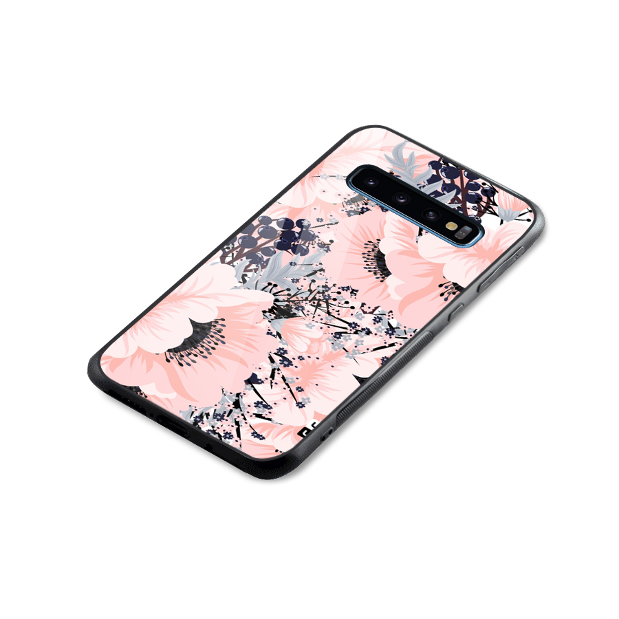 Beautiful Flowers Glass Back Case for Galaxy S10