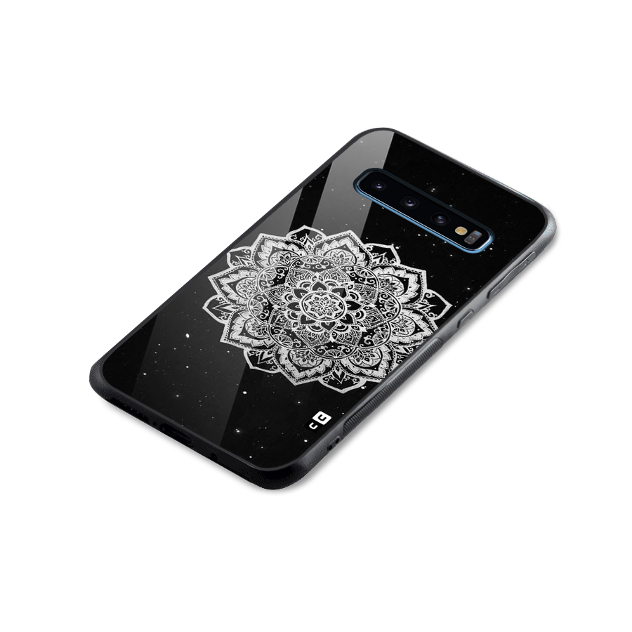 Beautiful Mandala Design Glass Back Case for Galaxy S10