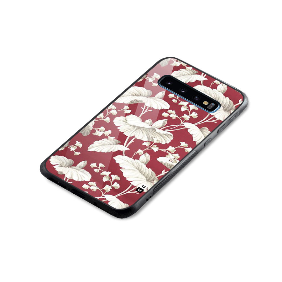 Beautiful Petals Glass Back Case for Galaxy S10
