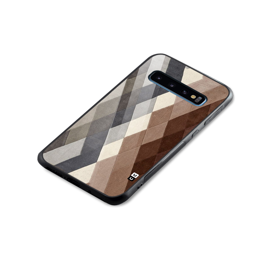 Beautiful Shades Of Diamonds Glass Back Case for Galaxy S10
