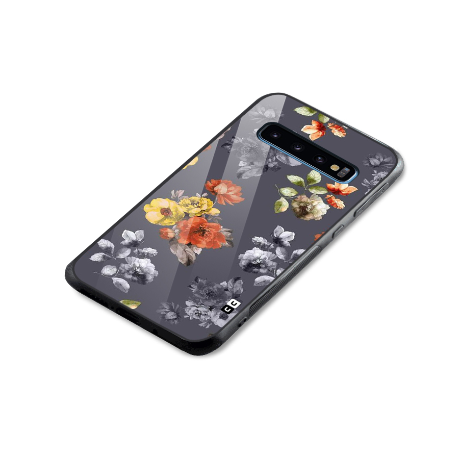 Beauty Art Bloom Glass Back Case for Galaxy S10