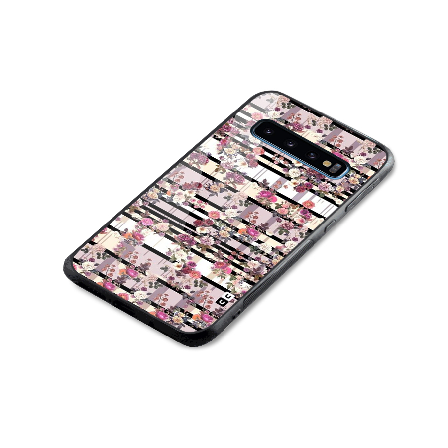 Beauty In Floral Glass Back Case for Galaxy S10