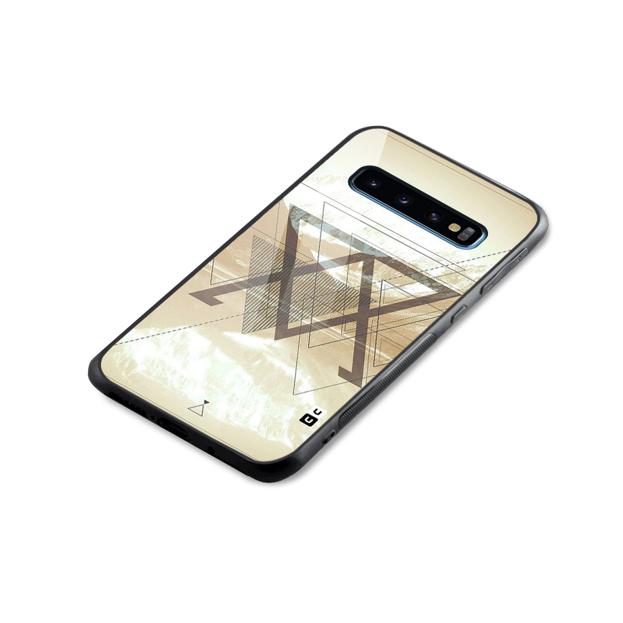 Beige View Glass Back Case for Galaxy S10