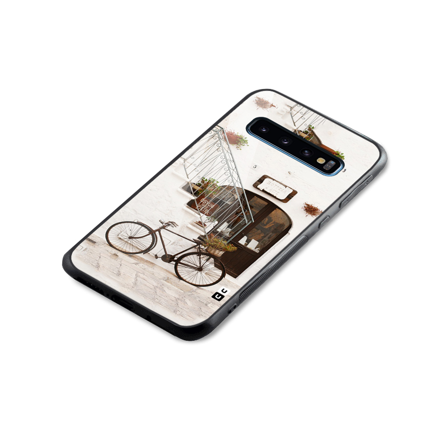 Bicycle Wall Glass Back Case for Galaxy S10