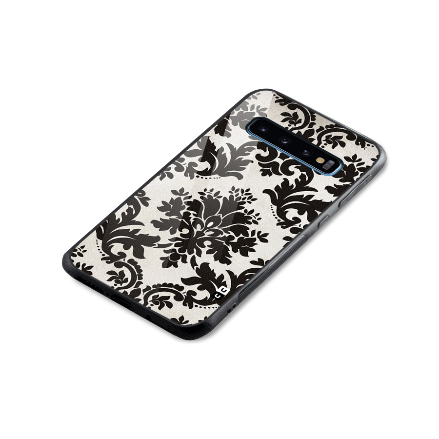 Black Beauty Glass Back Case for Galaxy S10