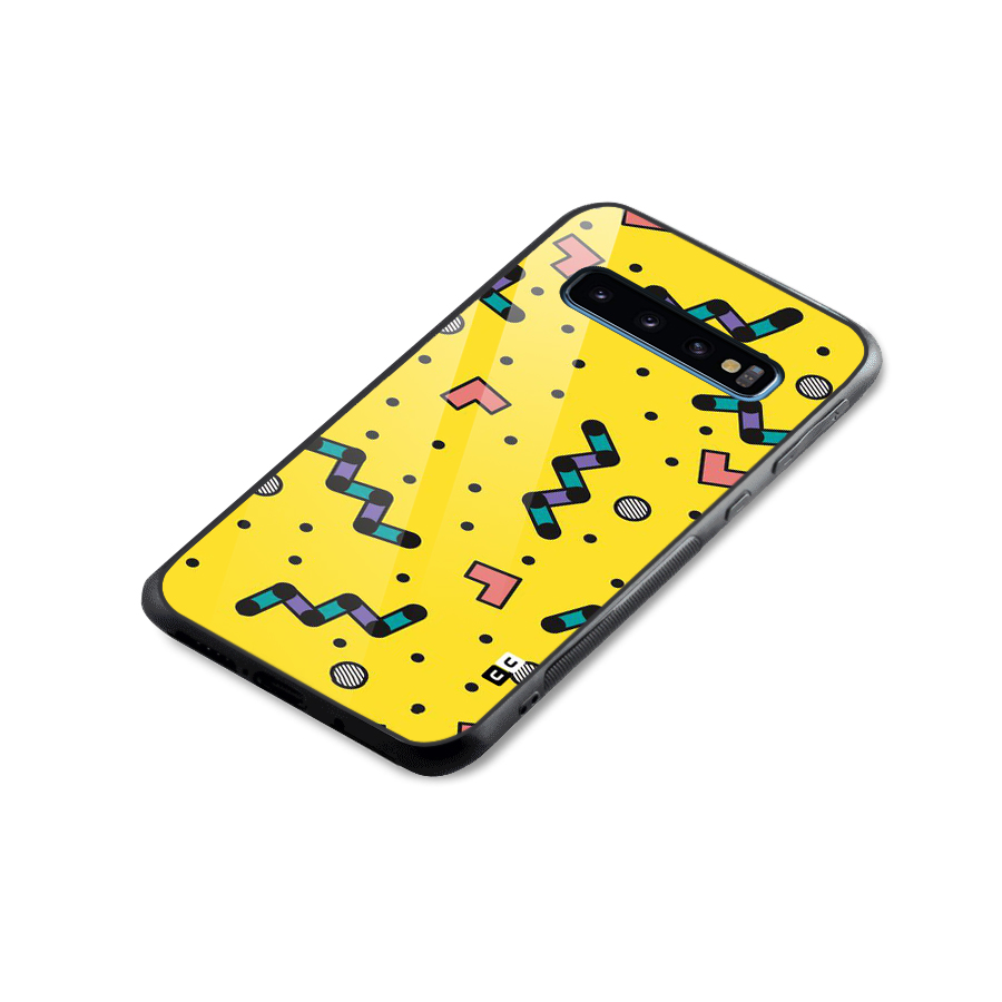 Block Shades Glass Back Case for Galaxy S10