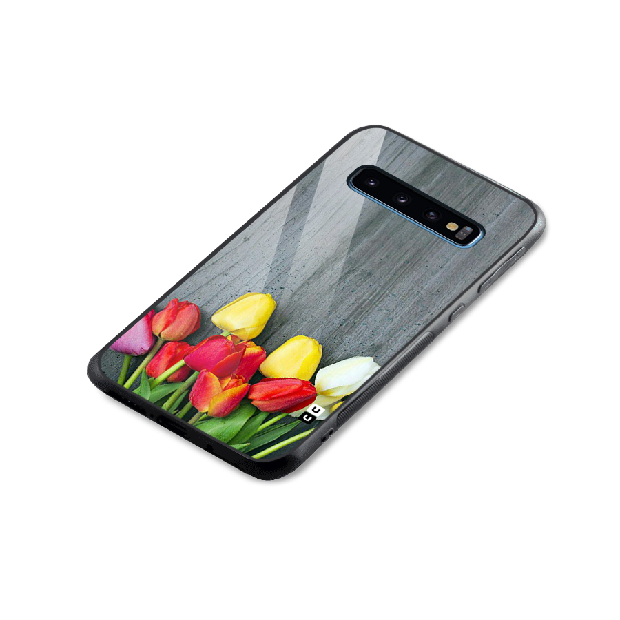 Bloom Grey Glass Back Case for Galaxy S10