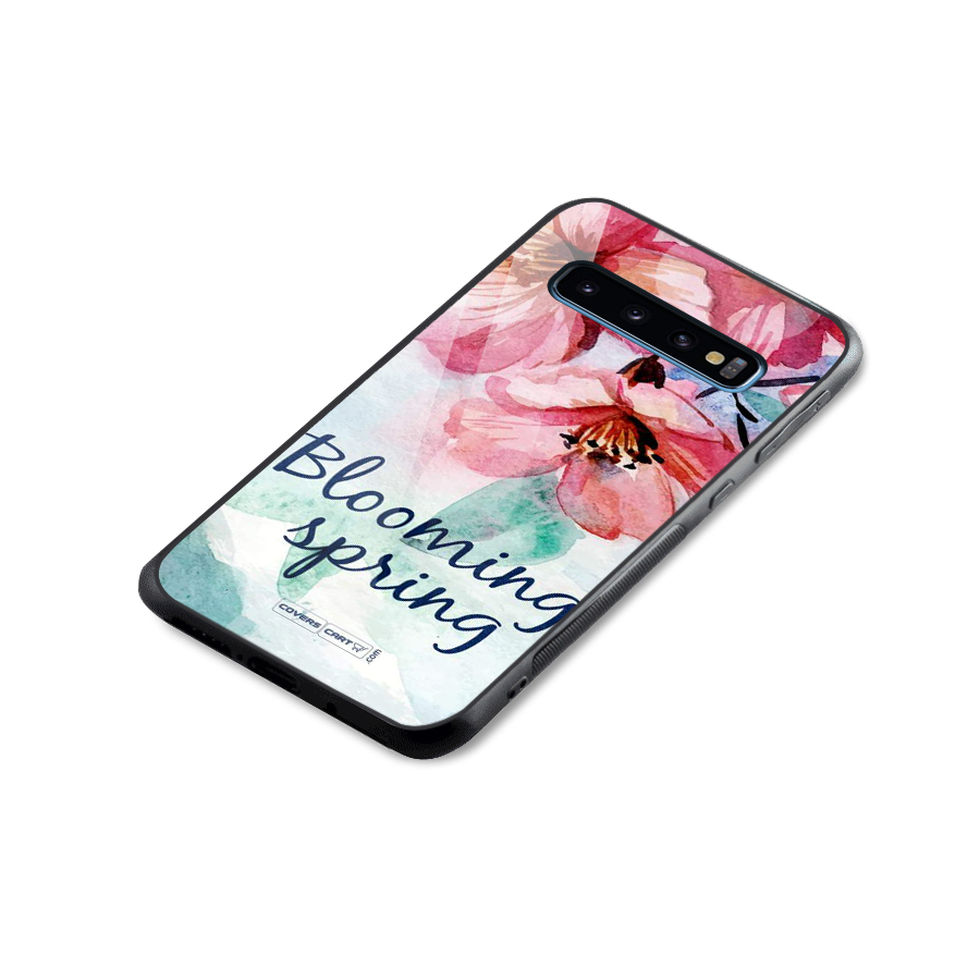 Blooming Spring Glass Back Case for Galaxy S10