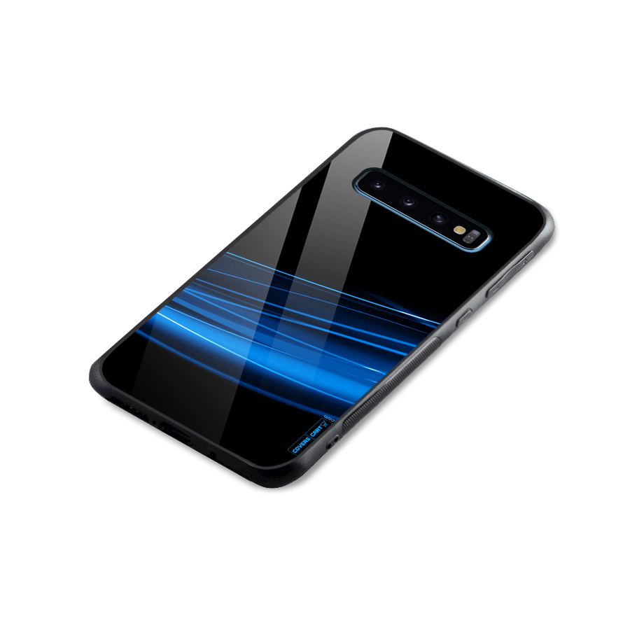 Blue Flow Glass Back Case for Galaxy S10