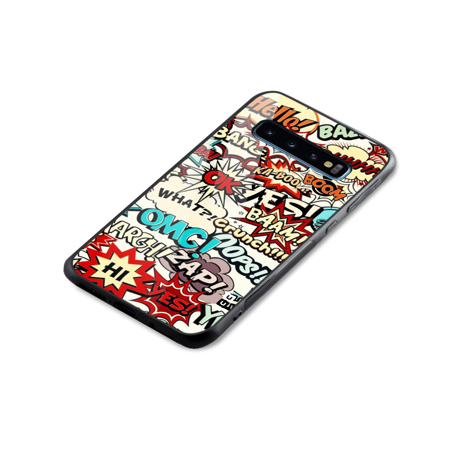 Boom Zap Glass Back Case for Galaxy S10