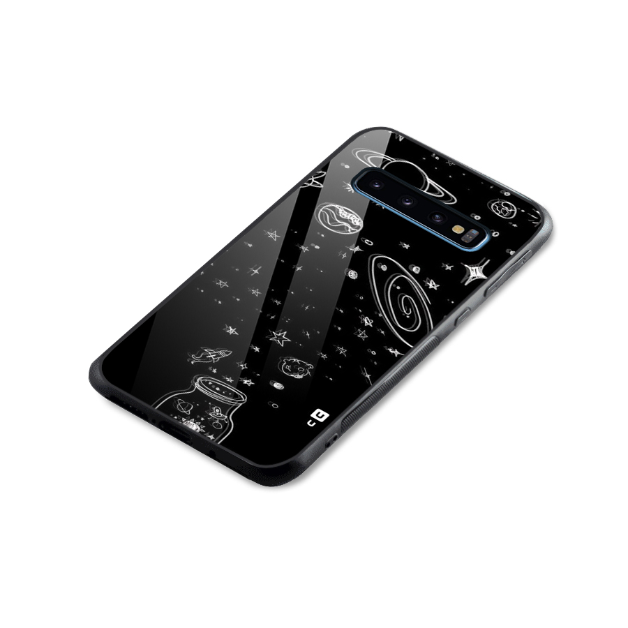 Bottle Of Stars Glass Back Case for Galaxy S10
