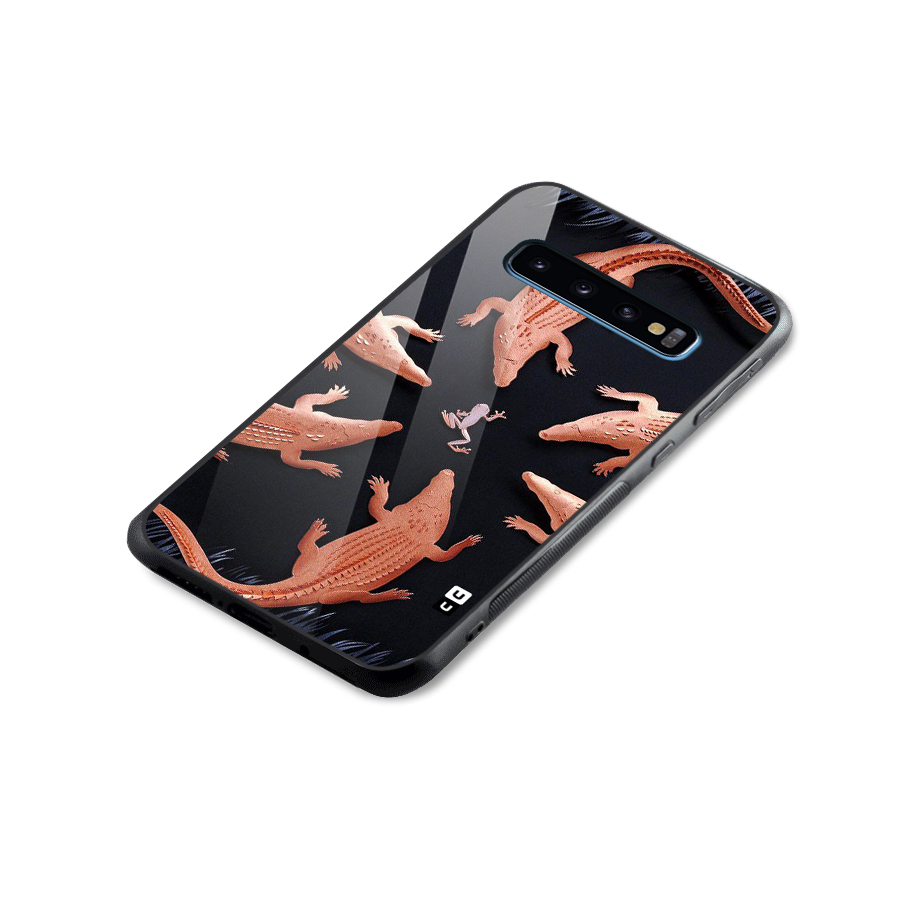 Brave Frog Glass Back Case for Galaxy S10