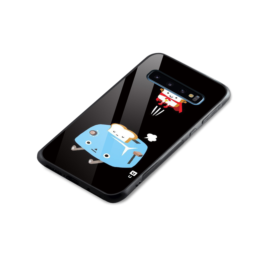 Bread Toast Glass Back Case for Galaxy S10
