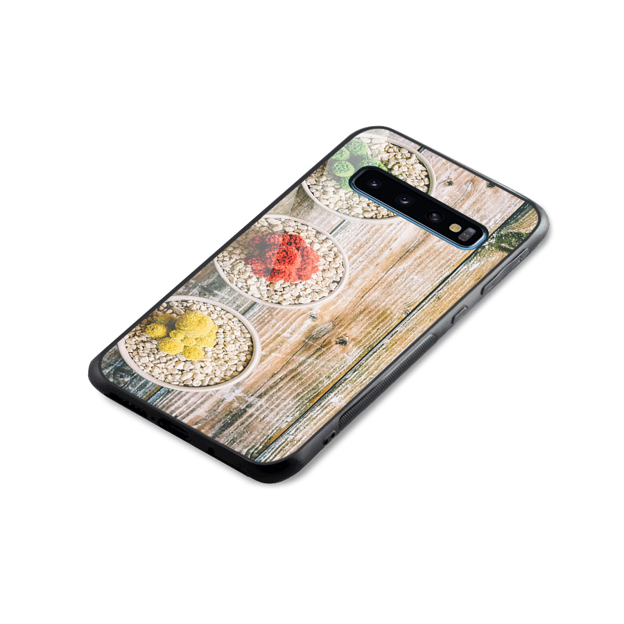 Cacti Decor Glass Back Case for Galaxy S10