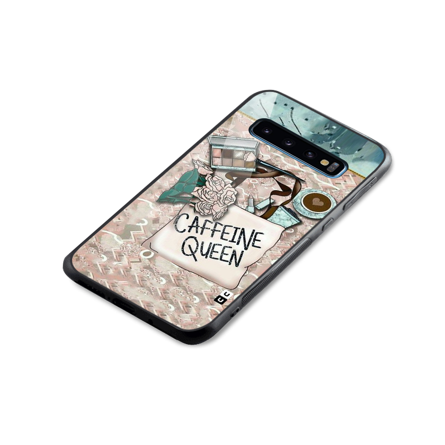 Caffeine Queen Glass Back Case for Galaxy S10