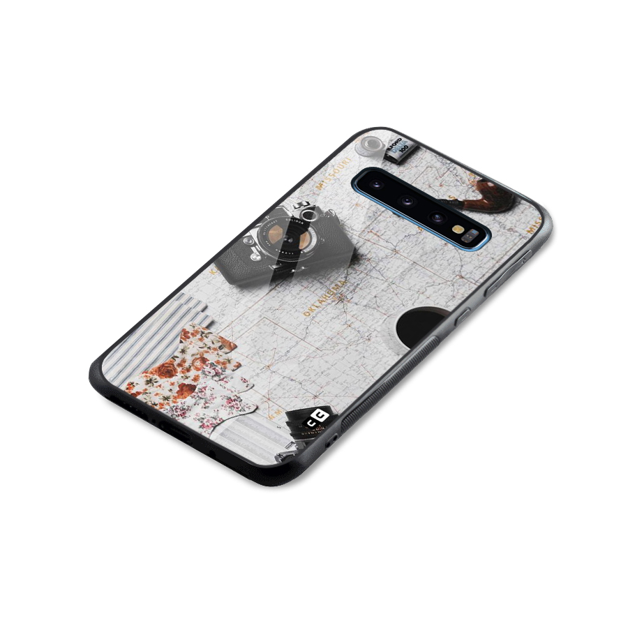 Camera Smoky Pipe Glass Back Case for Galaxy S10