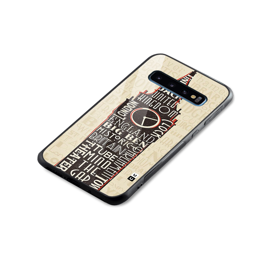 Cap City Design Glass Back Case for Galaxy S10