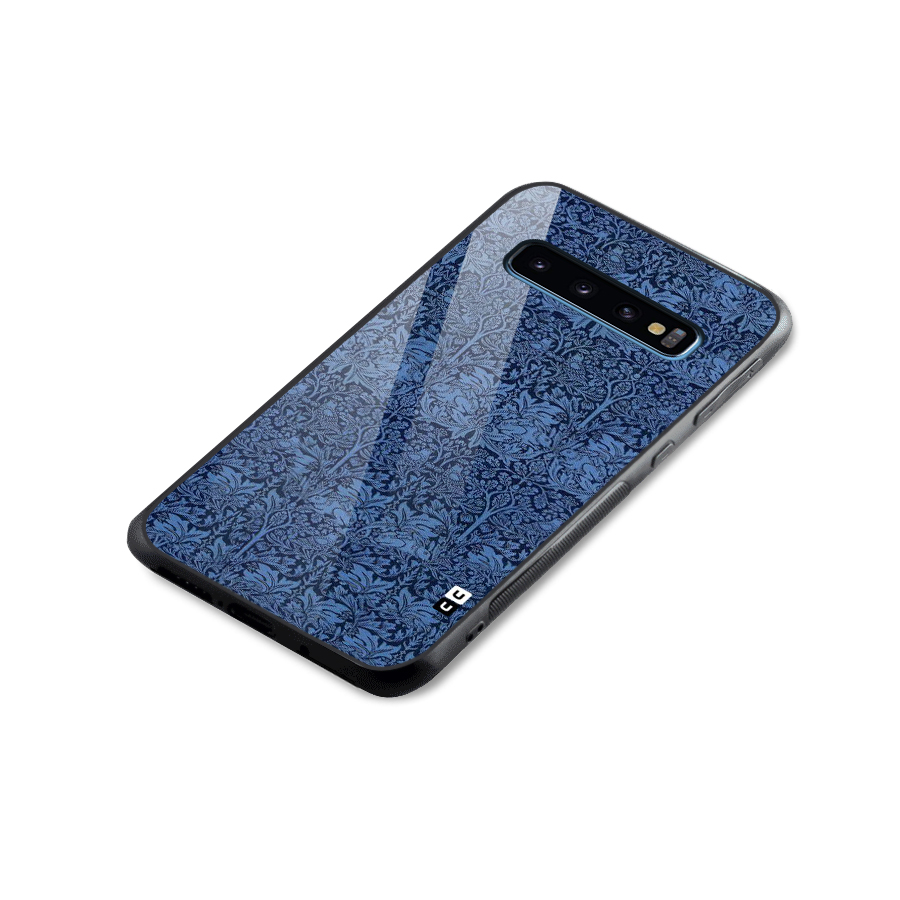 Carving Design Glass Back Case for Galaxy S10