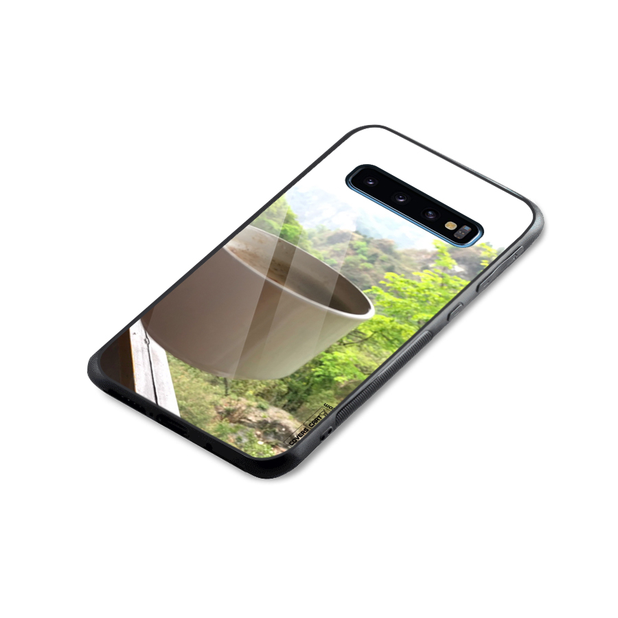 Chai With Mountain View Glass Back Case for Galaxy S10
